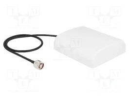 DeLOCK Antena WiFi 2,4 GHz 8 dBi Direccional con Conector N y Cable RG-58 de 50 cm Blanco para Exterior