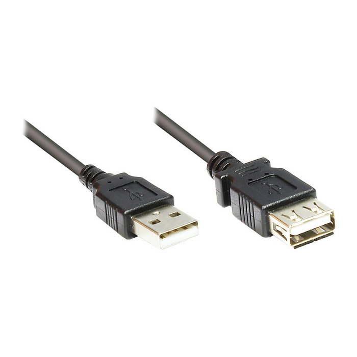 GoodConnections Cable de Extensión USB 2.0 A-A 5m Negro Alcasa 2511-OF5S GoodConnections Cable de Extensión USB 2.0 A-A 5m Negro Alcasa 2511-OF5S