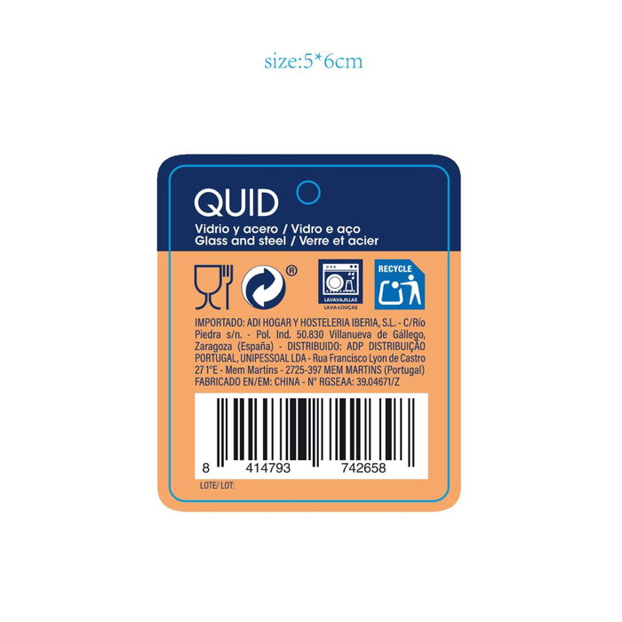 Botella Transporte Vidrio Sarao Quid 0,60 L