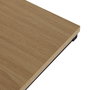 Versa Mesa Auxiliar Rectangular 30x67 cm, Madera MDF y Metal