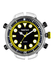 Watxandco RWA5703 Unisex con Caja de Policarbonato Transparente
