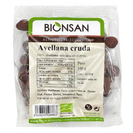BIONSAN Avellana Cruda Ecológica de Proximidad 100 Gr