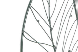 DKD Home Decor Espejo Green charm 25x50 cm Moderno Hierro Cristal Hojas (4 Unidades) 50 x 50 x 2 cm