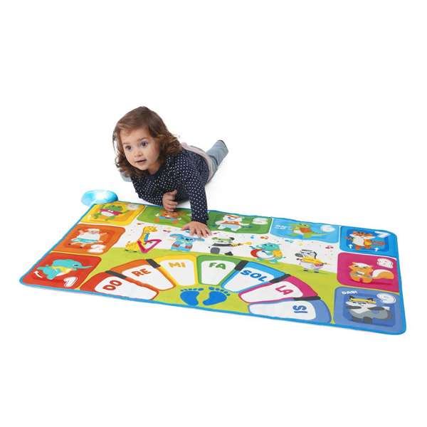 Chicco Alfombra Musical Party con Luces y Sonidos, 2 Modos de Juego, 100x4x70 cm, Pilas AA - Edad 2-5 Años