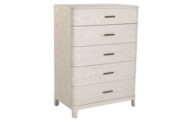 DKD Home Decor Chifonier Tradicional Gris Claro 48 x 112.5 x 80.6 cm Metal MDF 5 Cajones