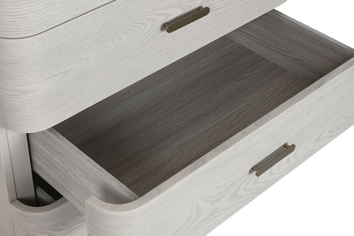 DKD Home Decor Chifonier Tradicional Gris Claro 48 x 112.5 x 80.6 cm Metal MDF 5 Cajones