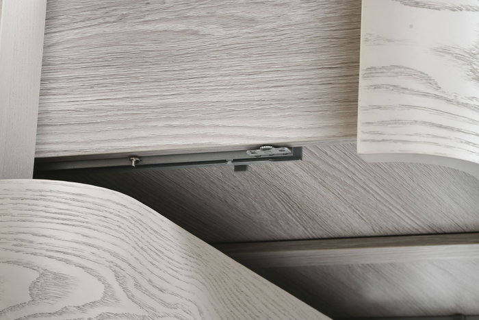 DKD Home Decor Chifonier Tradicional Gris Claro 48 x 112.5 x 80.6 cm Metal MDF 5 Cajones
