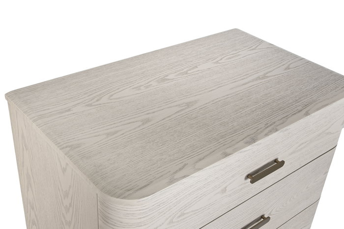 DKD Home Decor Chifonier Tradicional Gris Claro 48 x 112.5 x 80.6 cm Metal MDF 5 Cajones