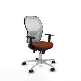 PIQUERAS Y CRESPO Silla de oficina Jorquera Marrón y Blanco