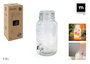La Mediterranea Tarro Dispensador con Grifo 4 L Vidrio (6 Unidades)