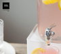 La Mediterranea Tarro Dispensador con Grifo 4 L Vidrio (6 Unidades)