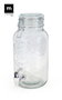 La Mediterranea Tarro Dispensador con Grifo 4 L Vidrio (6 Unidades)