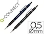 Q-connect Portaminas Kappa 0,5 mm con Sujeción de Caucho y Punta Retráctil