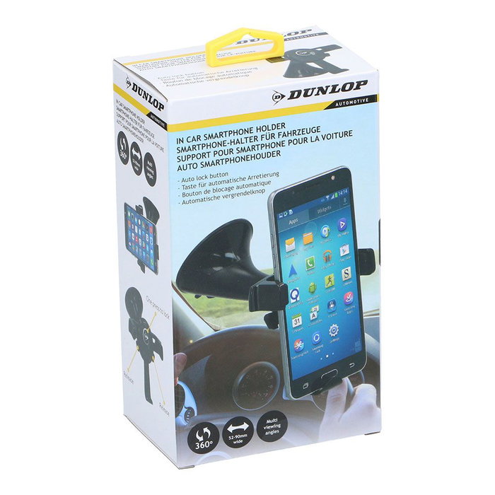 Dunlop Soporte Smartphone Giratorio Coche Automoción