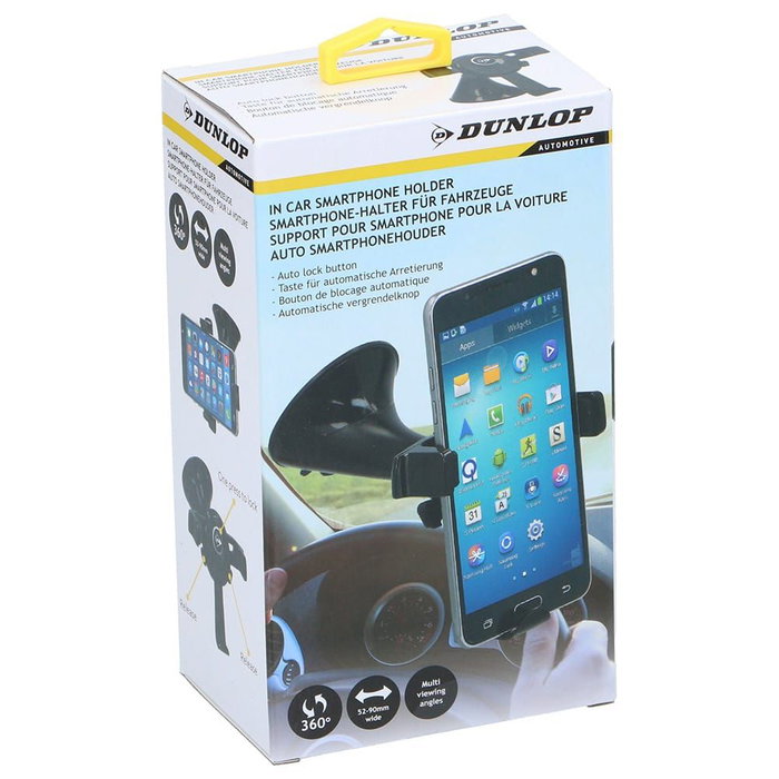 Dunlop Soporte Smartphone Giratorio Coche Automoción