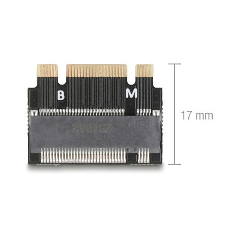 DeLOCK Adaptador de extensión M.2 Key B+M a ranura M.2 Key M 64342