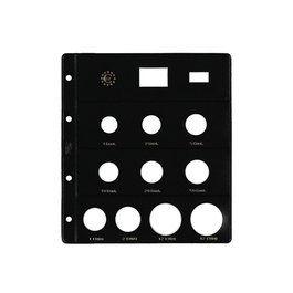 Funda Para Album De Monedas Pardo Tipo Claraboya Euros 10 Aloj. (Especial 12+12 ) (Set de 12)