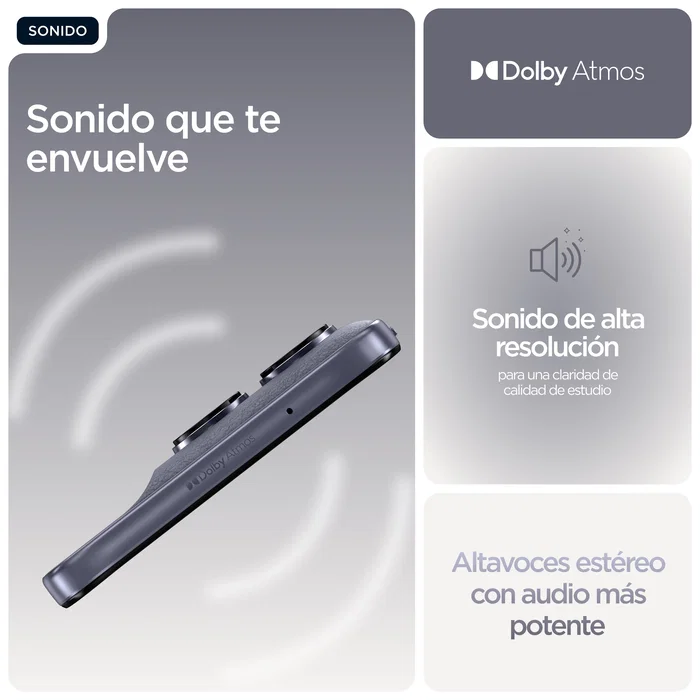 Motorola moto g67 5G Smartphone - 6.8" Extreme AMOLED 120Hz, 256GB, 4GB RAM, Dual SIM, Cámara Sony 50MP, IP64, Color Gris