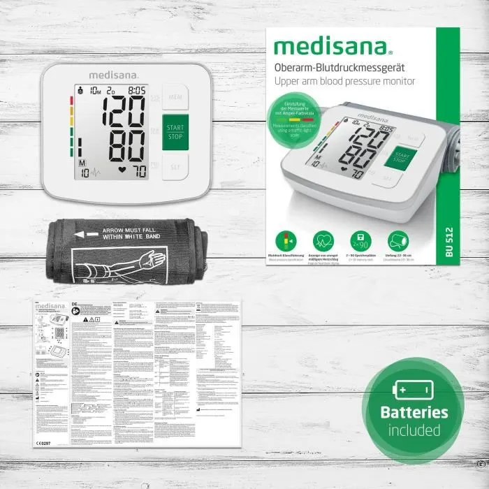 Medisana Tensiómetro BU 512 Blanco