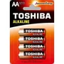 Toshiba Pack de 4 Pilas AA Alcalinas LR6 1.5V - Alto Rendimiento