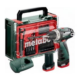Metabo PowerMaxx BS Taladro Atornillador a Batería Basic Set