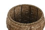 DKD Home Decor Macetero Tropical Set de 3 Fibra Metal Natural 35 x 25 x 35 cm
