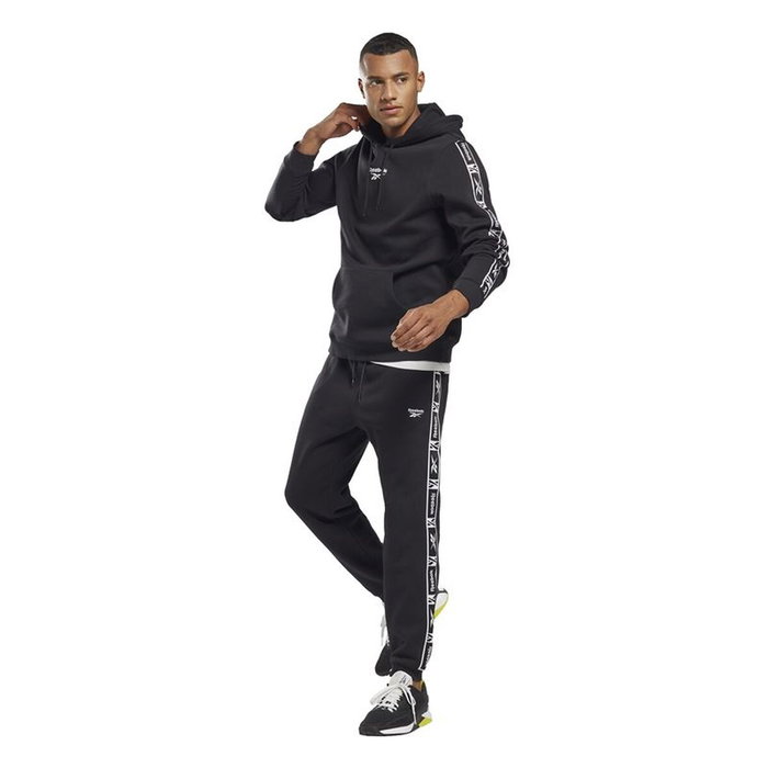 Pantalón Largo Deportivo Reebok Ri Tape Jogger Negro Hombre XL