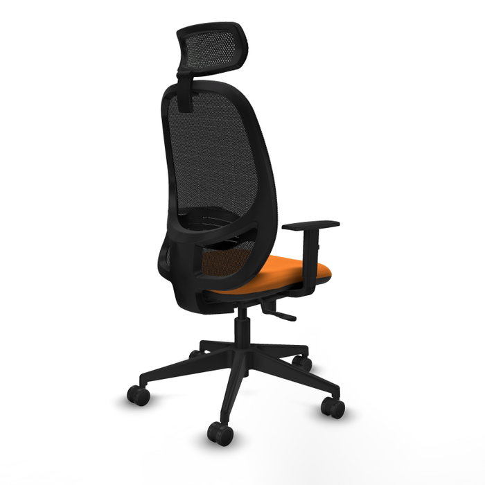 PIQUERAS Y CRESPO Silla de oficina Cilanco Naranja y Negro PIQUERAS Y CRESPO Silla de oficina Cilanco Naranja y Negro