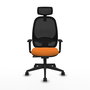 PIQUERAS Y CRESPO Silla de oficina Cilanco Naranja y Negro