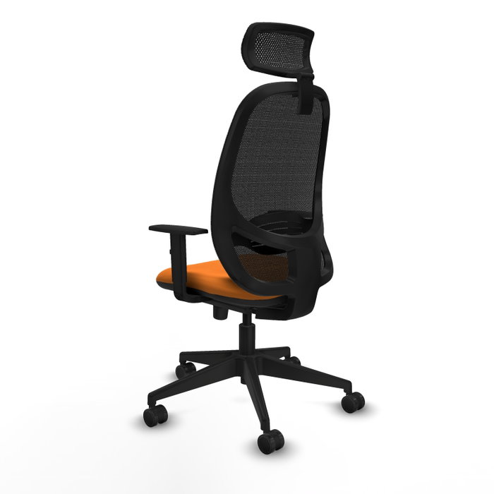 PIQUERAS Y CRESPO Silla de oficina Cilanco Naranja y Negro PIQUERAS Y CRESPO Silla de oficina Cilanco Naranja y Negro