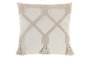 DKD Home Decor Cojín de Poliéster 45x45 cm Crudo con Aplicaciones (Pack de 2)