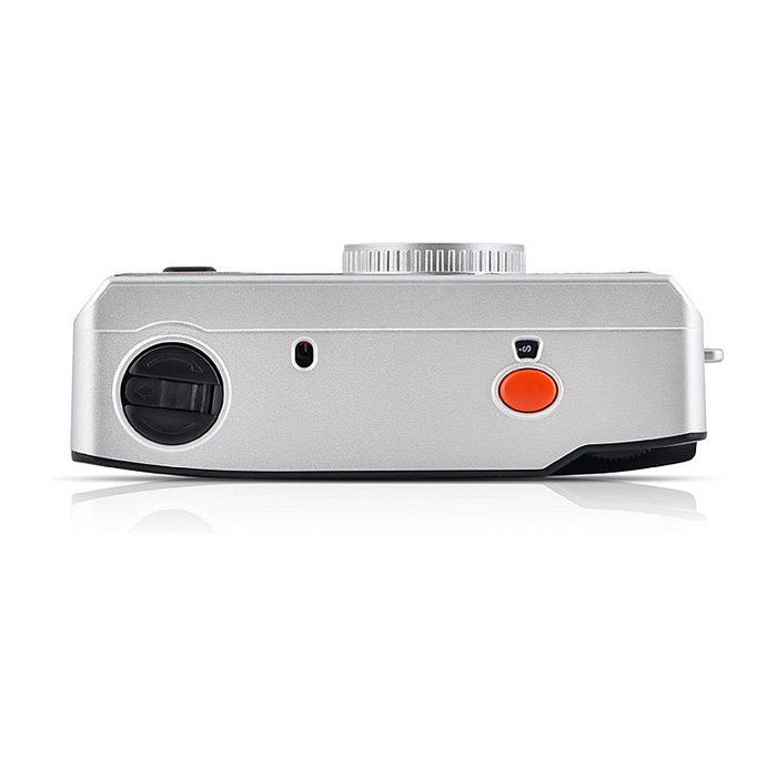 AgfaPhoto 603002 Cámara Analógica Compacta 35mm Reutilizable, Color Marrón/Plata, Lente Fijo 32mm, Flash Integrado, Batería AAA