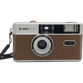 AgfaPhoto Cámara Analógica Compacta Reusable 35mm Marrón y Plata