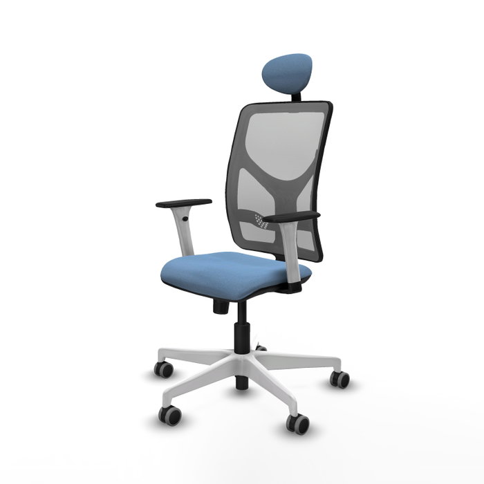 PIQUERAS Y CRESPO Silla de oficina Motilla con mecanismo Sincro Azul cielo y Gris PIQUERAS Y CRESPO Silla de oficina Motilla con mecanismo Sincro Azul cielo y Gris
