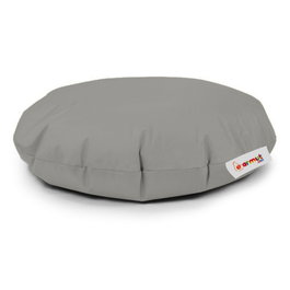 Atelier Del Sofa 100 Cushion Pouf - Gris Humo para Jardín, 100cm Diámetro, Impermeable, Espuma Reciclada