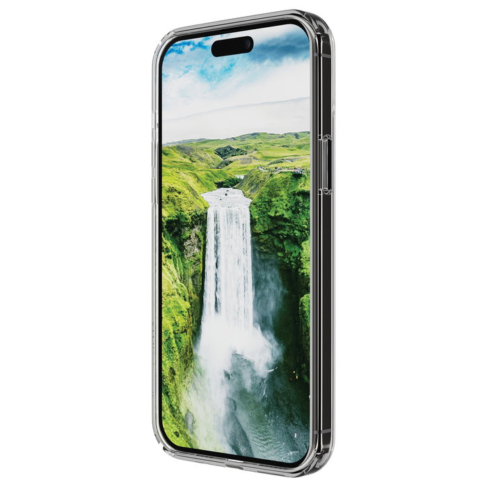 dbramante1928 Iceland Ultra D3O MS para iPhone 15 Plus, Transparente/Blanco