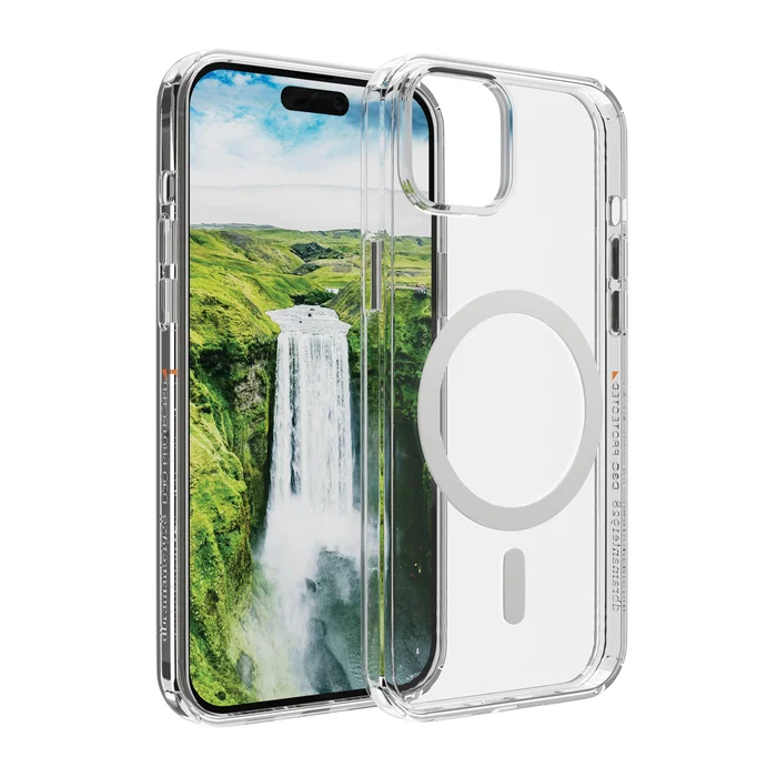 Dbramante1928 Iceland Ultra D3O MS Funda para iPhone 15 Plus Transparente, Blanco