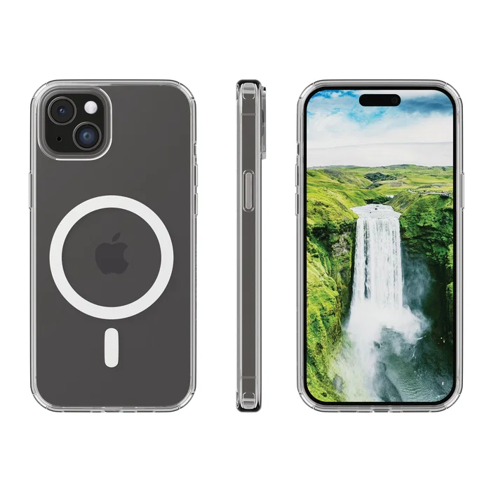 Dbramante1928 Iceland Ultra D3O MS Funda para iPhone 15 Plus Transparente, Blanco