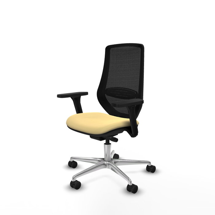 PIQUERAS Y CRESPO Silla de oficina Mardos con mecanismo Sincro/Traslack Crema y Negro PIQUERAS Y CRESPO Silla de oficina Mardos con mecanismo Sincro/Traslack Crema y Negro