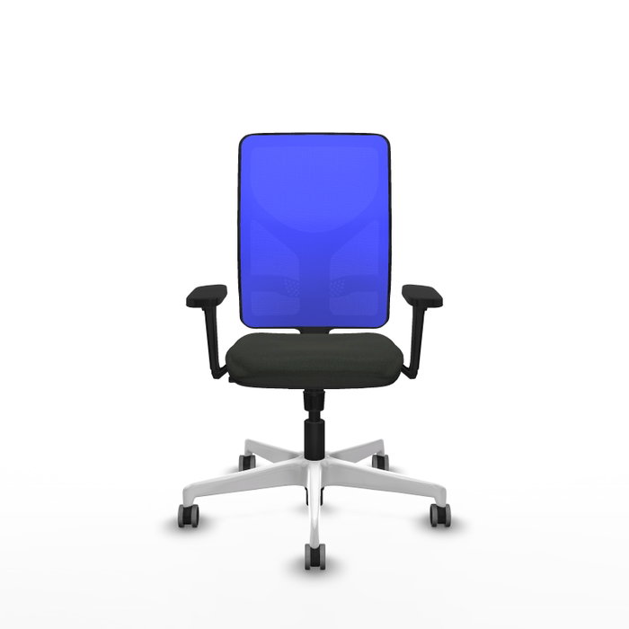 PIQUERAS Y CRESPO Silla de oficina Motilla con mecanismo Sincro, Azul y Negro