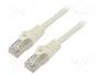 Lanberg Cable de Red Cat6 F/UTP 0,5 m Blanco