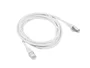 Lanberg Patchcord Cable de Red RJ45 Cat.6 F/UTP (FTP) 0.5m Blanco Conector Placa PCF6-10CC-0050-W