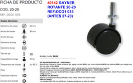 Rueda 20-20 DCG1 035