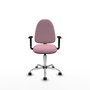 PIQUERAS Y CRESPO Silla de oficina Aýna Rosa con Brazos 1D