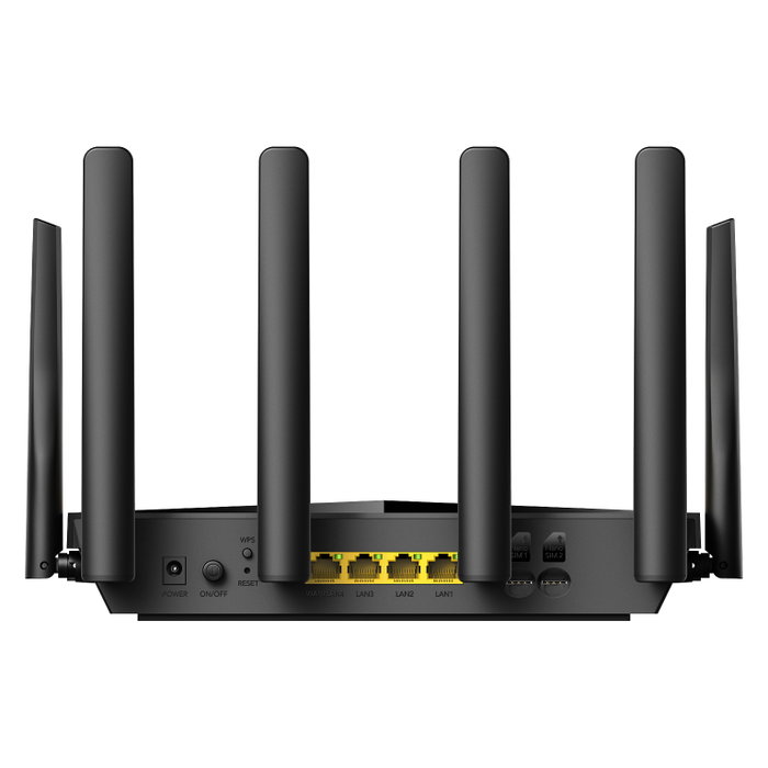 Cudy AC1200 Wi-Fi 4G LTE-Cat6 Gigabit Router Doble Banda Negro LT700