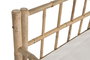 DKD Home Decor Sofá de Jardín y Terraza con Cojín Desenfundable, Marrón Crudo, Bambú y Algodón, 180 x 70 x 80 cm