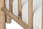 DKD Home Decor Sofá de Jardín y Terraza con Cojín Desenfundable, Marrón Crudo, Bambú y Algodón, 180 x 70 x 80 cm