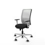 PIQUERAS Y CRESPO Silla de oficina Zulema con mecanismo Sincro/Traslack, Negro y Blanco