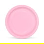Algon Set 10 Platos Cartón Rosa Baby Shower 21 cm x 21 cm x 1.5 cm (24 Unidades)