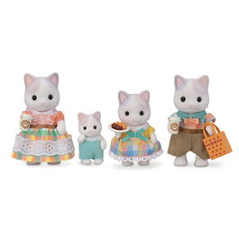 Sylvanian Families 5738 Familia Gato Latte Figuras Y Accesorios
